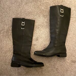 Banana Republic : black leather riding boots size 7.5